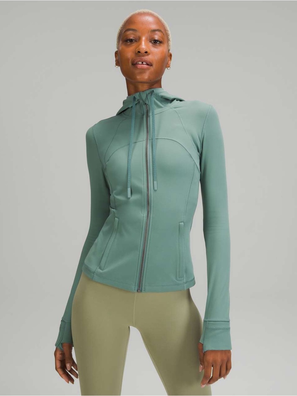 Lululemon Hooded Define Jacket *Nulu in Tidewater Teal Size 8